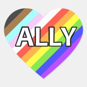 Ally Heart Sticker Sheet