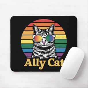 Ally Kat LGBT Regenboog Vlag LGBTQ Cadeau Muismat