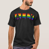 ALLY LGBTQ Rainbow Pride Flag Lesbian Gay  T-shirt (Voorkant)