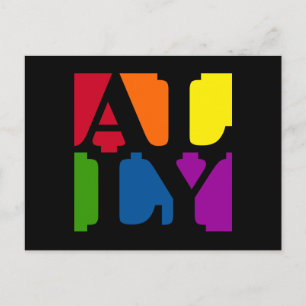 Ally Pop Black Briefkaart