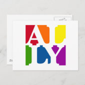 Ally Pop White Briefkaart (Voorkant / Achterkant)