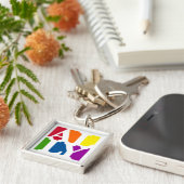 Ally Pop White Sleutelhanger (Zijkant)