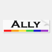 Ally Pride Bumper Sticlker Bumpersticker (Voorkant)