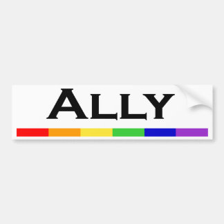 Ally Pride Bumper Sticlker Bumpersticker