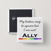 Ally Pride Button (Voorkant /achterkant)
