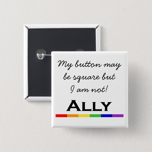 Ally Pride Button (Voorkant /achterkant)
