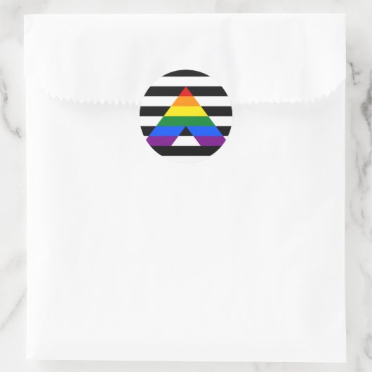 Ally Pride Circle Sticker (Tas)