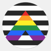 Ally Pride Circle Sticker (Voorkant)