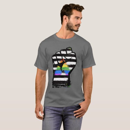 Ally Pride Fist T-shirt (Voorkant volledig)
