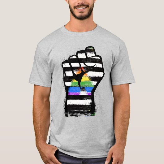 Ally Pride Fist T-Shirt (Voorkant)