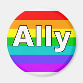 Ally Pride Flag Magneet (Voorkant)