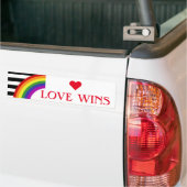 Ally Pride Flag Rainbow Bumpersticker (Op Truck)