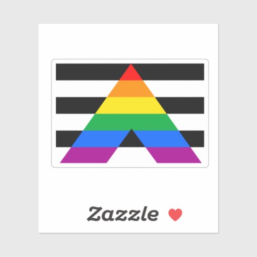 Ally Pride Flag Sticker (Vel)