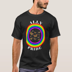 Ally Pride LGBTQ Equality Rainbow Lesbian Gay Tran T-shirt