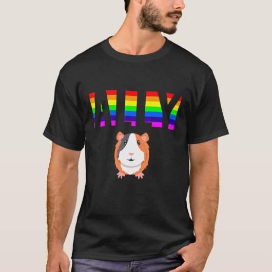 Ally Pride LGBTQ Equality Rainbow Lesbian Gay Tran T-shirt (Voorkant)