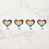 Ally Pride Rainbow Waterfles Etiket (Enkel label)