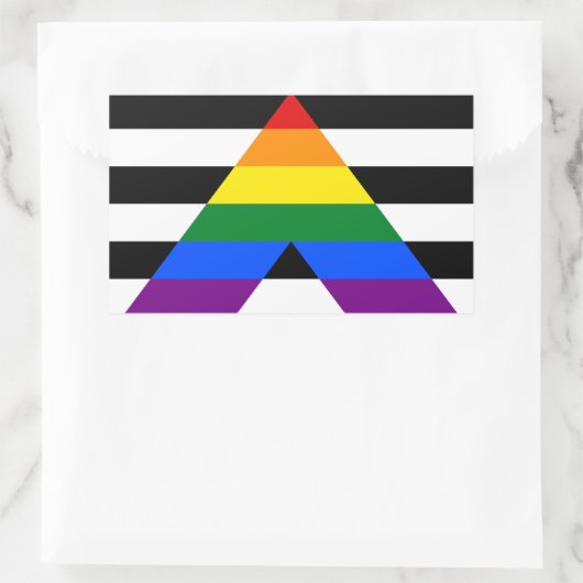 Ally Pride Rectangle Sticker (Tas)