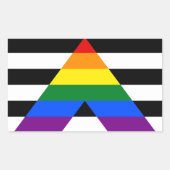 Ally Pride Rectangle Sticker (Voorkant)