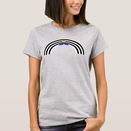 Ally Pride Regenboog T-Shirt (Voorkant)