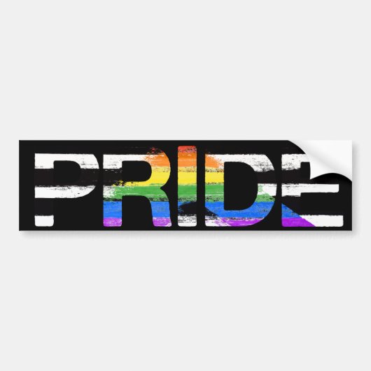 Ally Pride T-shirt bumpersticker (Voorkant)