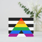 Ally Pride-vlag Briefkaart (Staand voorkant)