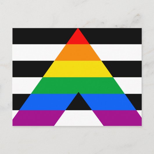 Ally Pride-vlag Briefkaart (Voorkant)
