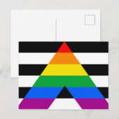 Ally Pride Vlag Briefkaart (Voorkant / Achterkant)