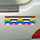 Ally Pride-vlag Bumpersticker (Op auto)