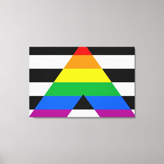 Ally Pride-vlag Canvas Afdruk (Voorkant)