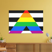 Ally Pride-vlag Canvas Afdruk (Insitu (Woonkamer))