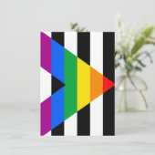 Ally Pride-vlag Feestdagenkaart (Staand voorkant)