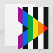 Ally Pride-vlag Feestdagenkaart (Voorkant / Achterkant)