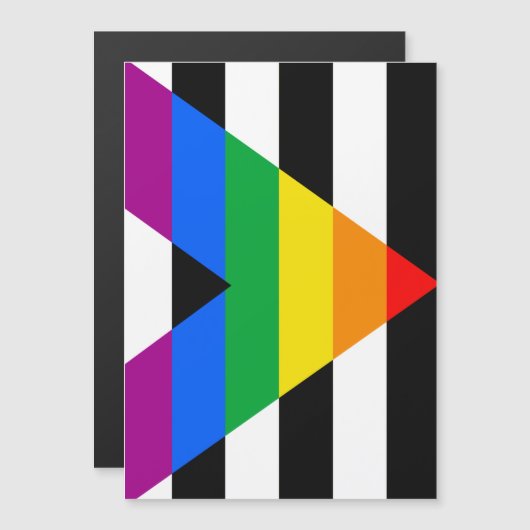 Ally Pride Vlag Magnetische Uitnodiging (Voorkant / Achterkant)