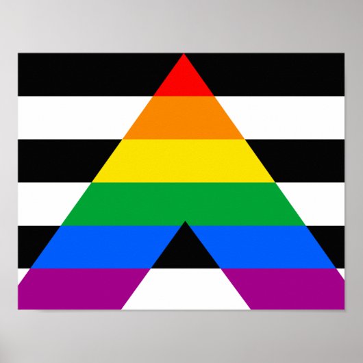 Ally Pride-vlag Poster (Voorkant)