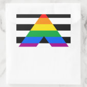 Ally Pride-vlag Rechthoekige Sticker (Tas)
