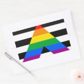 Ally Pride-vlag Rechthoekige Sticker (Envelop)