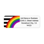 Ally Pride Vlag Regenboog Etiket (Voorkant)