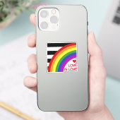 Ally Pride Vlag Regenboog Sticker (Telefoon)