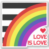 Ally Pride Vlag Regenboog Sticker (Voorkant)