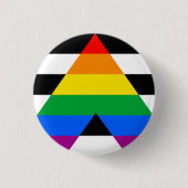Ally Pride-vlag Ronde Button 3,2 Cm (Voorkant)
