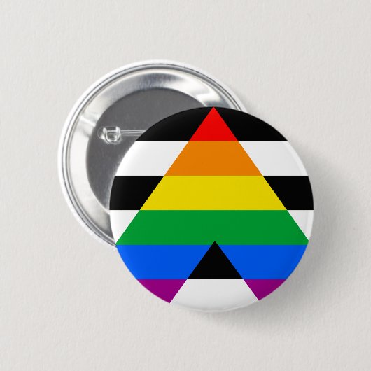 Ally Pride-vlag Ronde Button 5,7 Cm (Voorkant /achterkant)