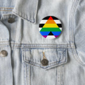 Ally Pride-vlag Ronde Button 5,7 Cm (In situ)