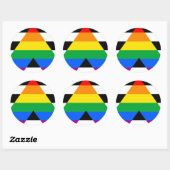 Ally Pride-vlag Ronde Sticker (Vel)