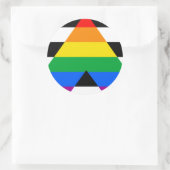 Ally Pride-vlag Ronde Sticker (Tas)