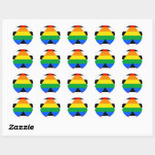 Ally Pride-vlag Ronde Sticker (Vel)