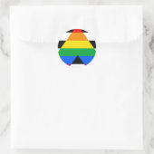 Ally Pride-vlag Ronde Sticker (Tas)
