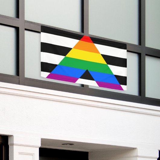 Ally Pride-vlag Spandoek (Buitenkant Gebouw)