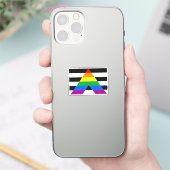 Ally Pride-vlag Sticker (Telefoon)