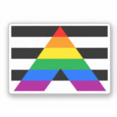 Ally Pride-vlag Sticker (Voorkant)