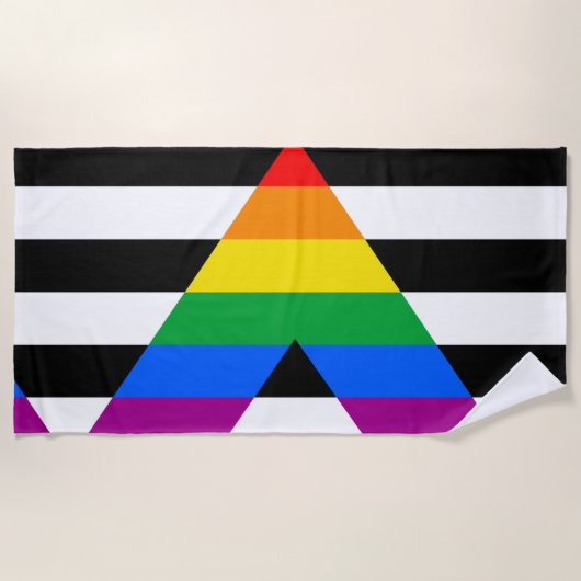 Ally Pride Vlag Strandlaken (Voorkant)